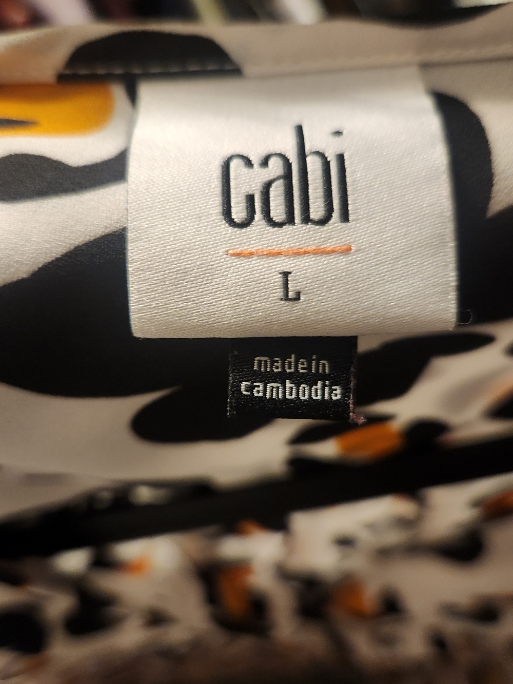 CAbi Sleeveless Floral-Spot Blouse L Euc - Picture 4 of 4